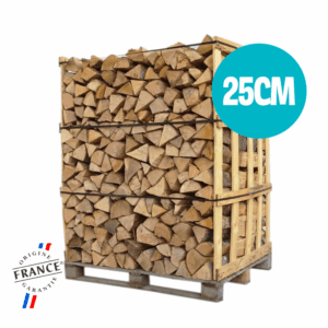 Bûches 25cm - Bois sec - Palette 1,20m3 - 2 Stères